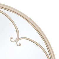 Taylor Painted Taupe 23" Round Window Pane Wall Mirror