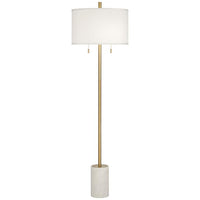 Possini Euro Milan Modern Floor Lamp with Marble Base