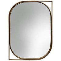 Gold Metal 26" x 35 1/4" Right Facing Wall Mirror