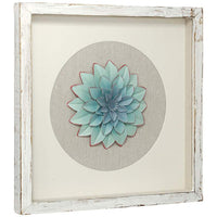 Hello Friend III 3D Flower 12" Square Shadow Box Wall Art