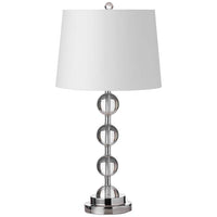 Rose Polished Chrome Metal Table Lamp