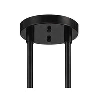 Chapel 36" Wide Semi Gloss Black 4-Light Island Pendant