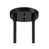 Chapel 36" Wide Semi Gloss Black 4-Light Island Pendant