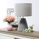 Simple Designs Pinnacle 14 1/4" High Gray Accent Table Lamp