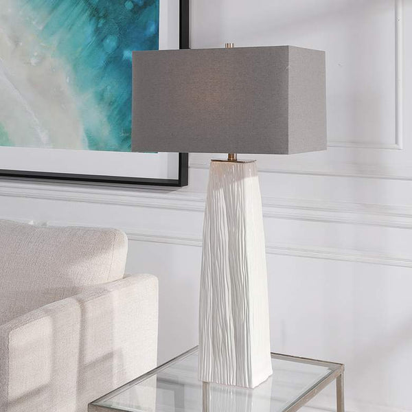Sycamore Gloss White Ceramic Table Lamp