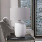 Winterscape Cream-Ivory Drip Glaze Table Lamp