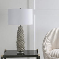 Kari Light Gray Glaze Ceramic Table Lamp