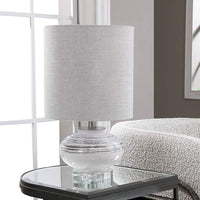 Lenta Off-White Ceramic Accent Table Lamp