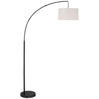 Cora Modern Black Arc Floor Lamp