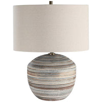 Prospect Blue Brown and White Accent Table Lamp