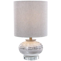 Lenta Off-White Ceramic Accent Table Lamp
