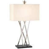 Possini Euro Design Asymmetry Table Lamp with Table Top Dimmer