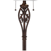 Leaf and Vine II Pull-Chain Tiffany-Style Floor Lamp
