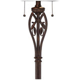 Leaf and Vine II Pull-Chain Tiffany-Style Floor Lamp