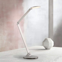 George Kovacs Caswell Chiseled Nickel LED Modern Desk Lamp