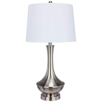 Kaylee Brushed Steel Metal Table Lamp