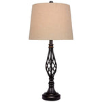 Tallia Black Metal Table Lamp