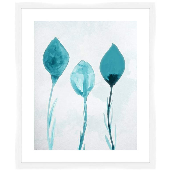 The Blue Roses II 26 1/2" High Framed Wall Art
