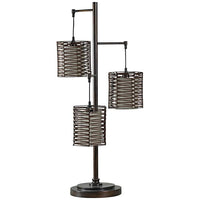 Melville Bronze Metal Lantern Table Lamp
