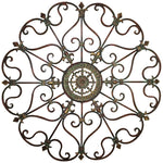 Chisana Rust Bronze 29" Round Metal Wall Art