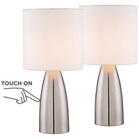 Set of 2 Aron 14 1/2" High Accent On-Off TouchTable Lamps