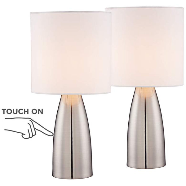 Set of 2 Aron 14 1/2" High Accent On-Off TouchTable Lamps