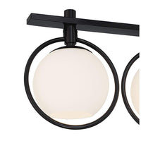 Carlyn 33 1/4"W Semi Gloss Black 4-Light LED Island Pendant