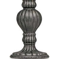 Stiffel Candle 10" High Charcoal Lined Accent Table Lamp