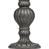 Stiffel Candle 10" High Charcoal Lined Accent Table Lamp