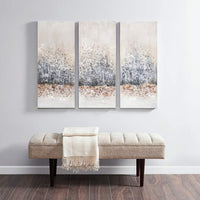 Twilight Mystere 35" High 3-Piece Canvas Wall Art Set