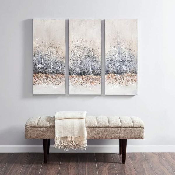 Twilight Mystere 35" High 3-Piece Canvas Wall Art Set