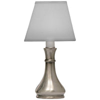 Candle 10" High Antique Nickel Accent Table Lamp