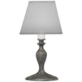 Candle 10" High Charcoal Intricate Detailed Accent Table Lamp