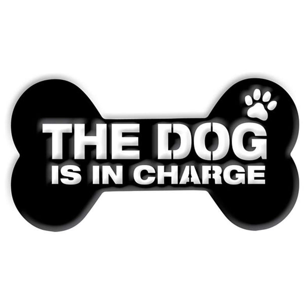 Stiffel The Dog Is in Charge 12"W Matte Black Metal Wall Art