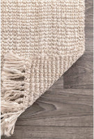 Chunky Loop off-White  Jute Rug - Multiple sizes available