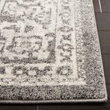 Vintage Oriental Grey and Ivory Area Rug