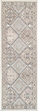 Becca Vintage Tile Area Rug,  Oval, Beige