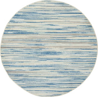 Modern Coastal Blue Area Rug