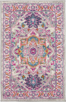 Passion Persian Colorful Teal Multi-color Area Rug