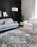 Loloi II Skye Collection SKY-01 Blush / Grey, Traditional 7'-6" x 9'-6" Area Rug