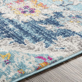 Antioch Traditional Medallion Blue Area Rug, Teal