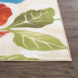 Floral Soft Area Rug - Non Slip Large Flower Carpet for Indoor