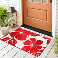 Floral Soft Area Rug - Non Slip Large Flower Carpet for Indoor Rug