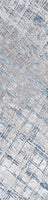 Slant Modern Abstract Gray/Blue Soft Area Rug