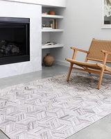 Loloi II Maddox Collection MAD-06 Charcoal / Grey, Contemporary 2'-3" x 3'-9" Accent Rug