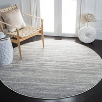 Ombre Ivory Silver Soft Area Rug