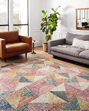 Loloi II Spectrum Collection SPE-03 Charcoal / Multi, Contemporary 7'-9" x 9'-9" Area Rug