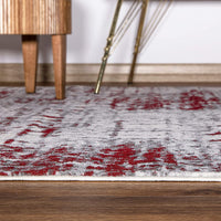 Rugshop Distressed Abstract Modern Area Rug