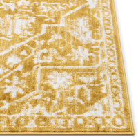 Dazzle DISA Vintage Medallion Gold Soft Area Rug