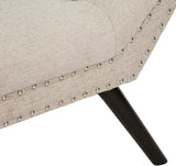 Christopher Knight Home Rosalynn Tufted Fabric Ottoman / Bench, Almond